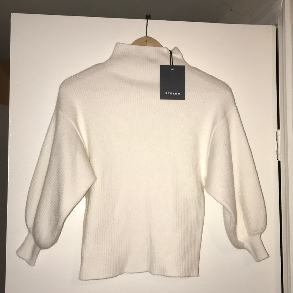 NWT Stelen Cuffed Wrist Slight Turtleneck Sweater